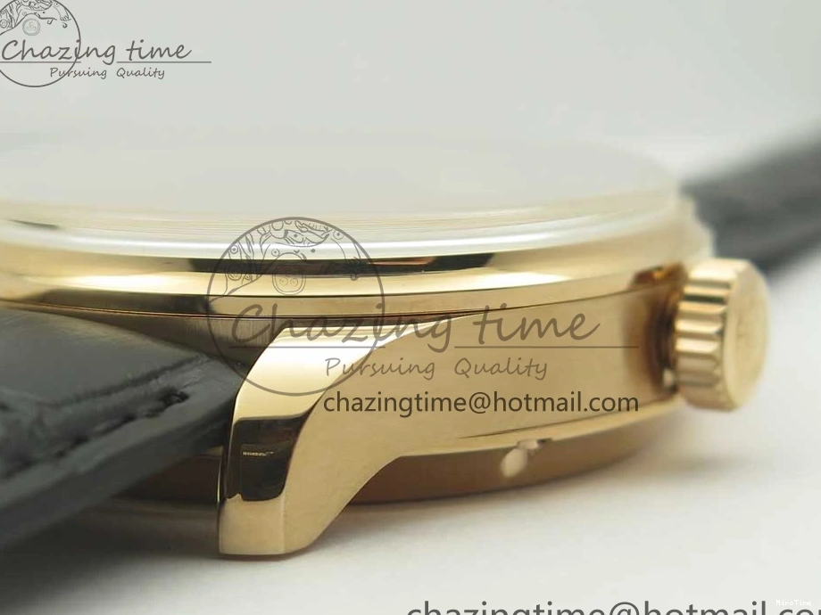 MIROTIME 0422 Thermal Portuguese Real PR Real Annual Calendar IW503501 RG ZF 1:1 Best Edition White Dial on Black Leather Strap A 7150